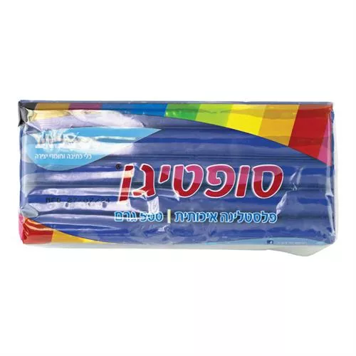פלסטלינה איכותית 500 גרם כחול - סופטיגן