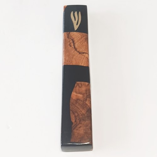 Mezuzá Arquitectónica Gigante 25cm: Negro Premium