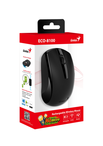 עכבר אלחוטי נטען Genius  ECO-8100