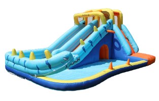 מתקן קפיצה מתנפח ענק עם 2 מגלשות דגם ED1056W