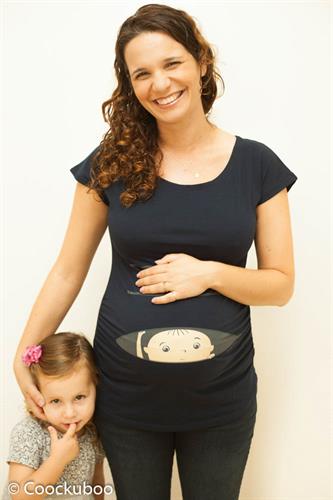 חולצות הריון קוקובו שרוול קצר תינוק מציץ