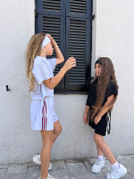 חליפת פרנץ טרי שורט פסים