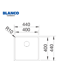  כיור נירוסטה למטבח | דגם Claron 400IF| מתאים לארון 45 ס"מ |מותג בלנקו היוקרתי תוצרת גרמניה