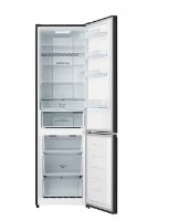 מקרר מקפיא תחתון הייסנס 336 ליטר דגם Hisense RB440N4AFD גימור נירוסטה מושחרת