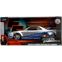 ג'אדה מהיר ועצבני - ניסאן ג'י טי אר - 1:24 (Jada Toys Fast & Furious Brian’s Nissan GT-R (BNR35