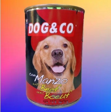 שימורים לכלב נתחי בקר ברוטב 405 גרם DOG&CO
