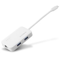 מתאם כרטיס רשת מהיר Edimax EU-4308 - USB-C to 3-Port USB 3.0 Gigabit Ethernet Hub