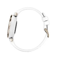 Lily Sport Cream Gold Bezel with White Case and Silicone Band