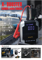 X-BOOSTER מניע רכבי דיזל ובנזין JUMP STARTER   משולב עם  AIR COMPERSSOR