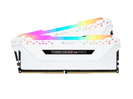 זיכרון לנייח CORSAIR VENGEANCE RGB PRO 16GB 2x8GB DDR4 DRAM WHITE