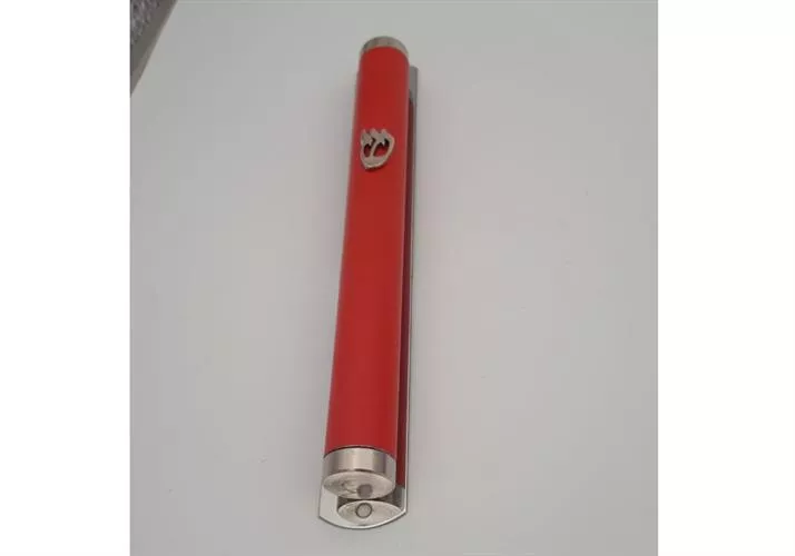 בית מזוזה אדום דגם צינור