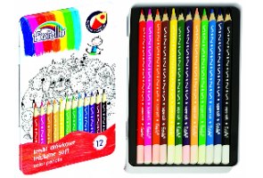 סט 12 עפרונות צבעוניים  ג'מבו - 12 צבעים
