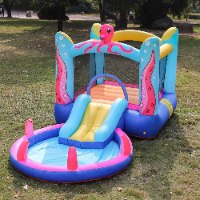 מתנפח מים עם מגלשה תמנון W63104 מבית Doctor Dolphin