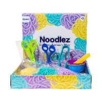 Noodlez – משחק סנסורי נודלס | מארז 300 גרם + כלים וקעריות מיון