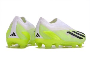 נעלי כדורגל מקצועיות אדידס מסי צהוב לבן ADIDAS X CRAZYFAST1 MESSI FG BOOTS