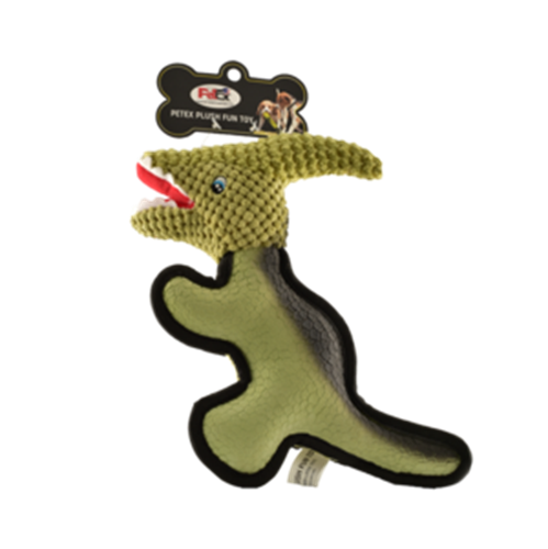 צעצוע בובה לכלב בצורת דינוזאור פטקס