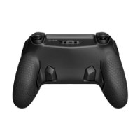 בקר גיימינג אלחוטי צבע אפור Scuf Omega – גב בקר גיימינג שחור עם ארבעה משוטי גב וידיות אחיזה בטקסטורת כוורת