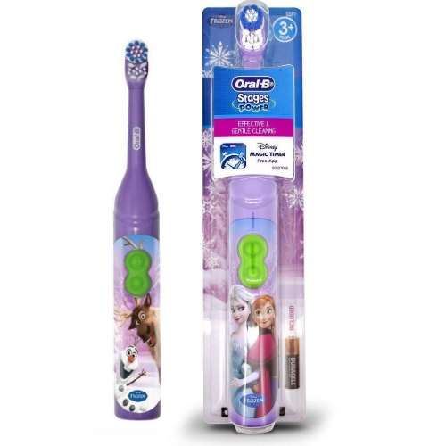 מברשת חשמלית לידלים דיסני פרוזן סגולה אור בי Oral-B