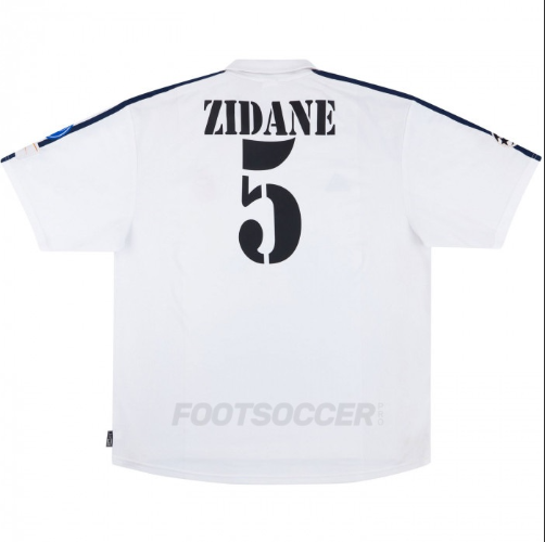 Real Madrid Home Shirt UCL 2001/02 - Zidane 5#