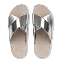 לולו קרוס סלייד כסף מטאלי פיטפלופ FITFLOP