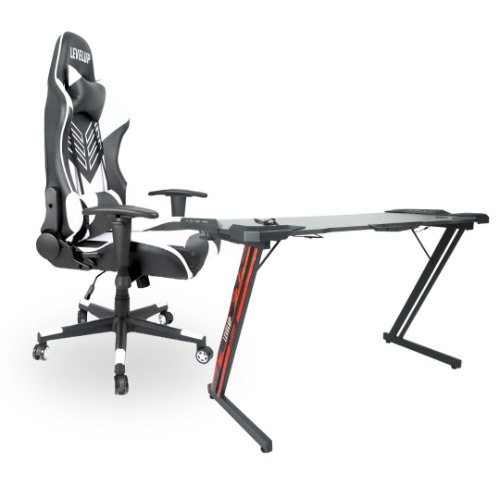 שולחן גיימינג פלוס כיסא גיימינג BANDEL7002 מבית LEVEL UP