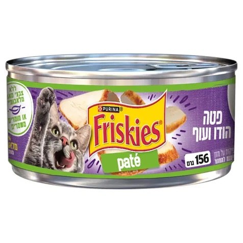 שימורי פריסקיז פטה הודו ועוף 156 גרם