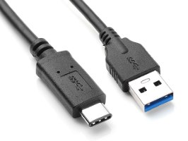 כבל מתאם USB Type C זכר  לחיבור USB3.1 זכר A באורך 0.2 מטר