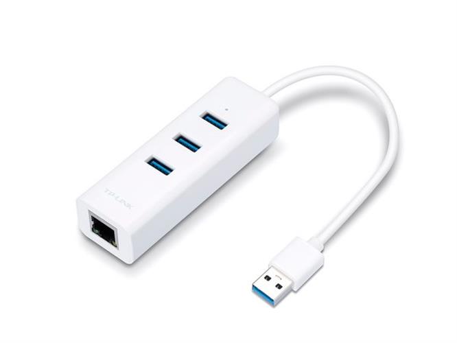 USB 3.0 to Gigabit Ethernet + USB HUB 3-port USB 3.0