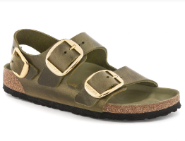 BIRKENSTOCK MILANO BIG BUCKLE OLIV בירקנשטוק סנדלי נשים