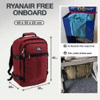 תיק עליה למטוס CABIN MAX METZ 24L OXIDE RED 40x30x20