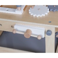 שולחן כלי עבודה לילדים מעץ מלא במבצע