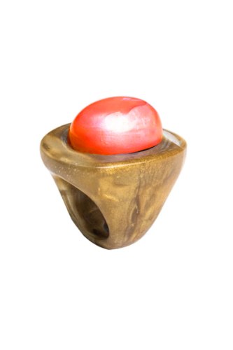 טבעת דומניק מרזין יצוקה כתום זהב