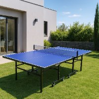 סט שולחן פינג פונג חוץ SMC+ מטקות מקצועיות וכדורים בנרתיק + כיסוי שולחן+ דלי 60 כדורים- SCORE