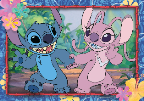קלמנטוני - זוג פאזלים 2x20 חלקים לילו וסטיץ - Clementoni Puzzle