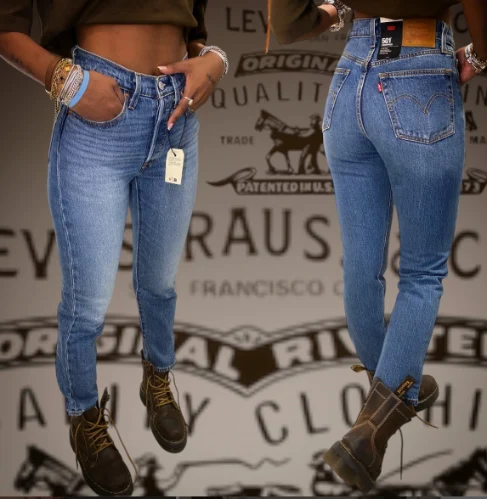 LEVI'S ג'ינס 501 CROP