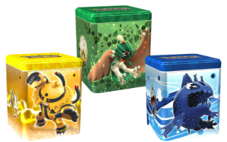 Pokemon TCG Stacking Tin 22Q1 מארז פוקימון קלפים מקוריים בקופסת פח