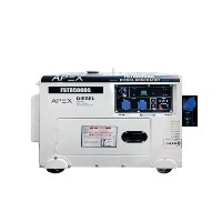 גנרטור דיזל מושתק 8KVA חד פאזי עם מערכת החלפה אוטומטית מובנת APEX