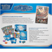 Pokemon TCG:Scarlet & Violet 7 Stellar Crown ETB  קלפי פוקימון מקוריים אליט טריינר