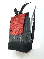 תיק גב גדול נטעלי אפור בורדו