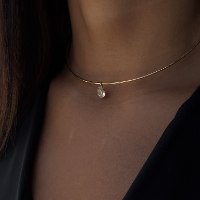 שרשרת סנטנה | שרשרת קשיחה | תליון אובלי