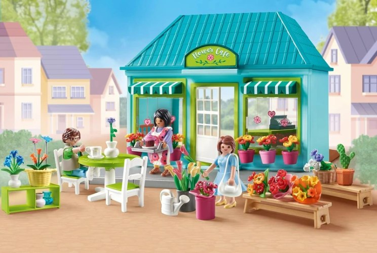 Playmobil - פליימוביל – בית קפה ופרחים - דגם 71807