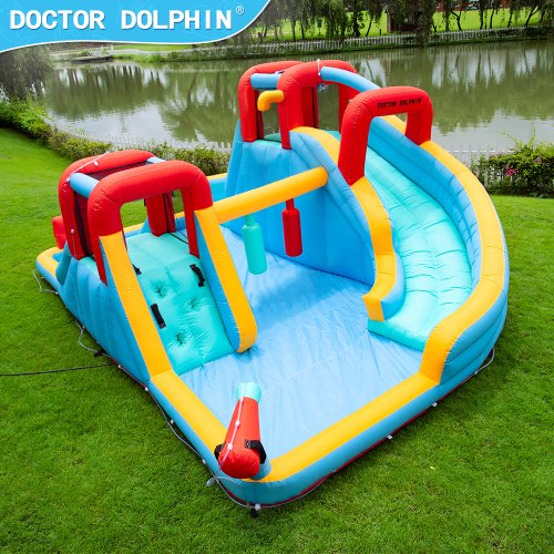 מתנפח מים ענק פלוס שתי מגלשות W73033 מבית Doctor Dolphin