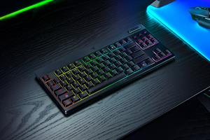 מקלדת גיימינג מכנית שטוחה אלחוטית Razer BlackWidow V4 Low Profile TKL HyperSpeed Orange Switch