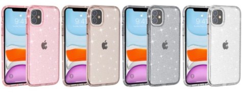 כיסוי מנצנץ שקוף ואיכותי לאייפון  IPHONE  XR