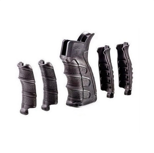 ידית אחיזה אחורית טקטית UPG16 ל-M16/M4 עם 6 רפידות מתחלפות ותא אחסון – TDI Arms