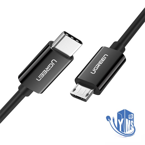 כבל  UGREEN USB Type C to Micro USB B Cable BlacK 1M