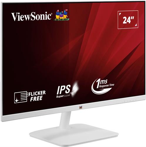 VIEWSONIC מסך 24 אינטש לבן VA2432-H-WHITE