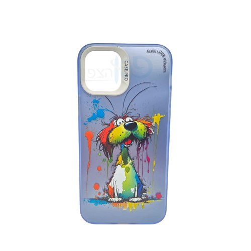 כיסוי מצוייר איכותי לאייפון IPHONE 14 כלב מצחיק