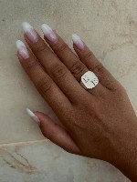 טבעת חותם עם אותיות דגם K01