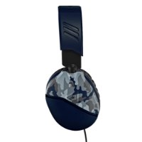 אוזניות גיימינג צבע כחול Turtle Beach Recon 70 Blue Camo – פריט בודד של אוזנייה עם דוגמת הסוואה כחולה